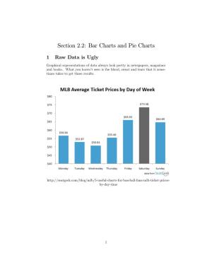 Section 2.2: Bar Charts and Pie Charts