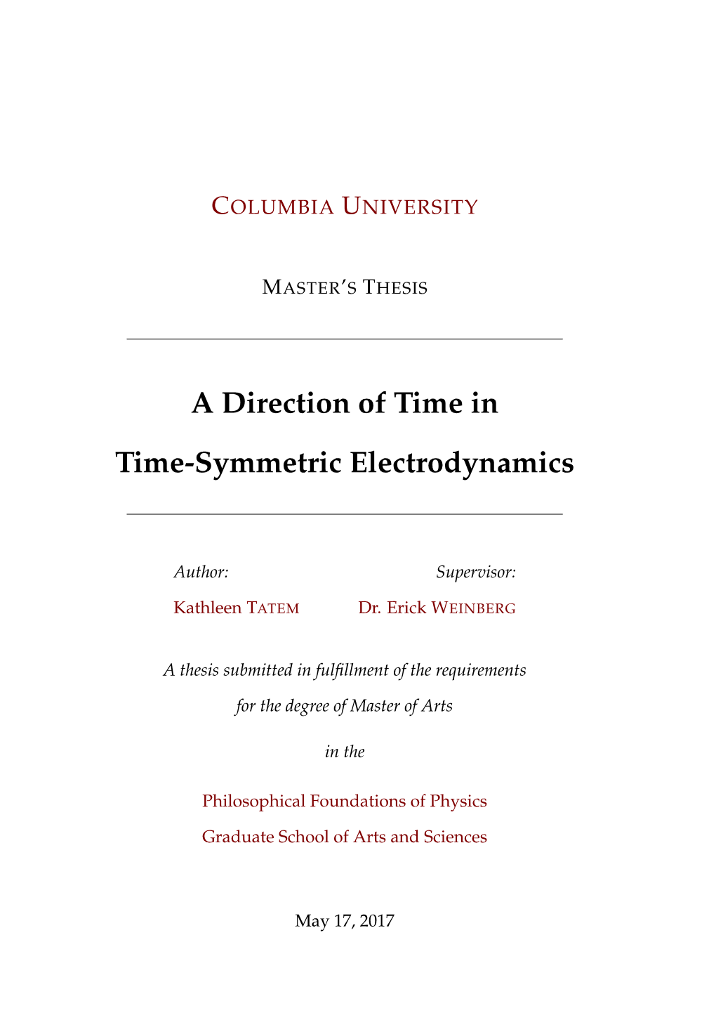 A Direction of Time in Time-Symmetric Electrodynamics