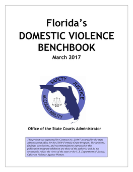 DOMESTIC VIOLENCE BENCHBOOK March 2017