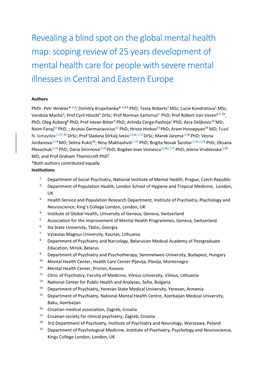 Revealing a Blind Spot on the Global Mental Health Map: Scoping Review