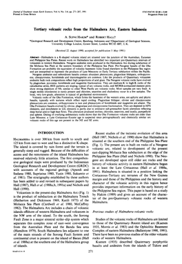 Tertiary Volcanic Rocks from the Halmahera Arc, Eastern Indonesia