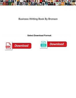 Business Writting Book by Bronson