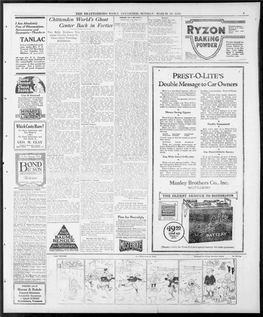 Ttleboro Daily Kkl-Oumer-, Monday, March 20, 1022