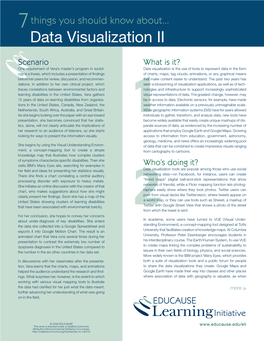 Seven Things You Should Know About Data Visualization II