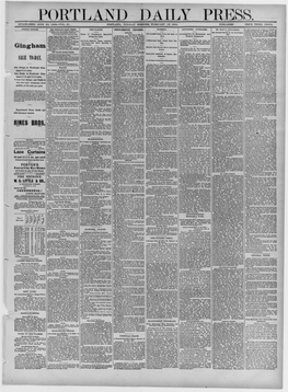 Portland Daily Press: February 19,1884