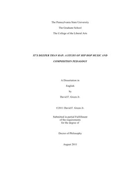 Open GREEN DISSERTATION.Pdf