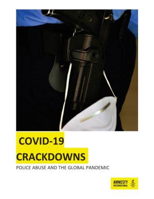 Covid-19 Crackdowns Police Abuse and the Global Pandemic