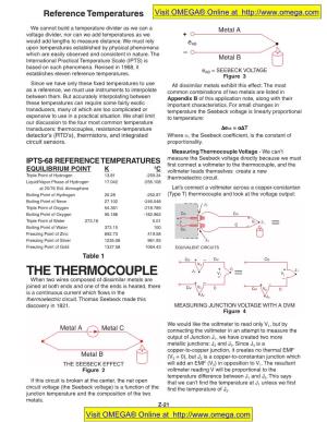 Thermocouple Introduction and Theory