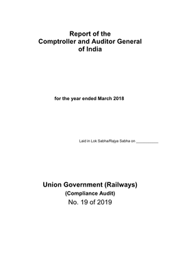 (Railways) No. 19 of 2019