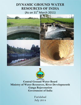 Dynamic Ground Water Resources of India As on 31-03-2011