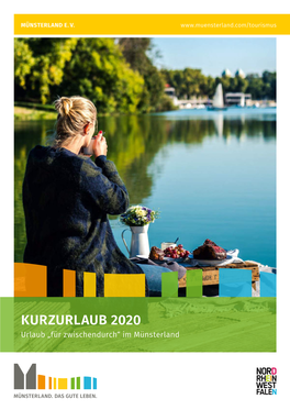 KURZURLAUB 2020 Urlaub „Für Zwischendurch“ Im Münsterland TOURENPLANER MÜNSTERLAND