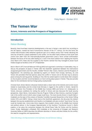 Regional Programme Gulf States the Yemen