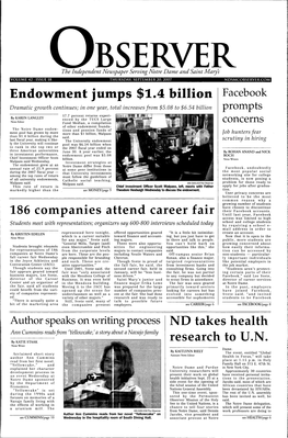 Endowment Jumps $1.4 Billion