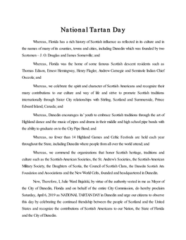 National Tartan Day