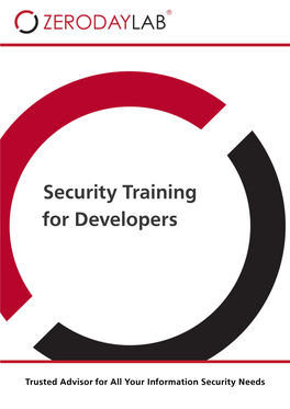 Security Training for Developers