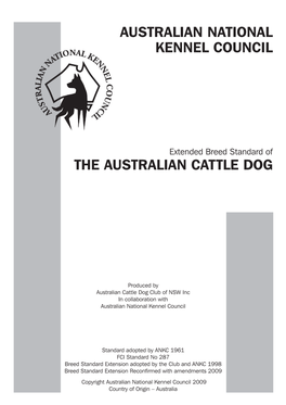 Aust Cattle Dog BSE.Pmd