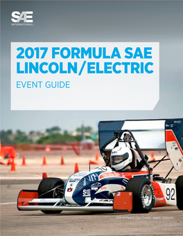 2017 Formula Sae Lincoln / Electric Event Guide