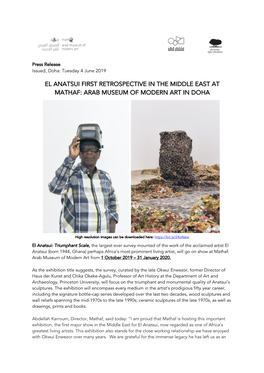 El Anatsui First Retrospective in the Middle East at Mathaf: Arab Museum of Modern Art in Doha
