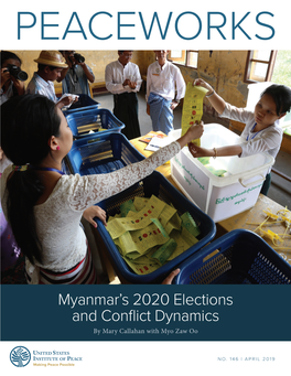 Myanmar's 2020 Elections and Conflict Dynamics