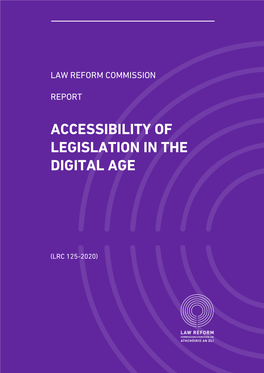 Accessibility of Legislation in the Digital Age