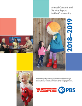 Annual Content and Service Report to the Community 2018–2019