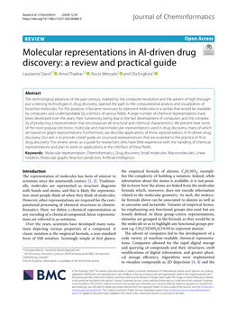 Molecular Representations in AI-Driven Drug Discovery