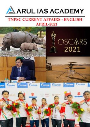 Tnpsc Current Affairs - English April-2021 the Way to Your Destiny | Since 2014