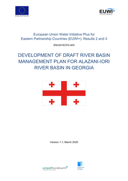 Development of Draft River Basin Management Plan for Alazani-Iori River Basin in Georgia