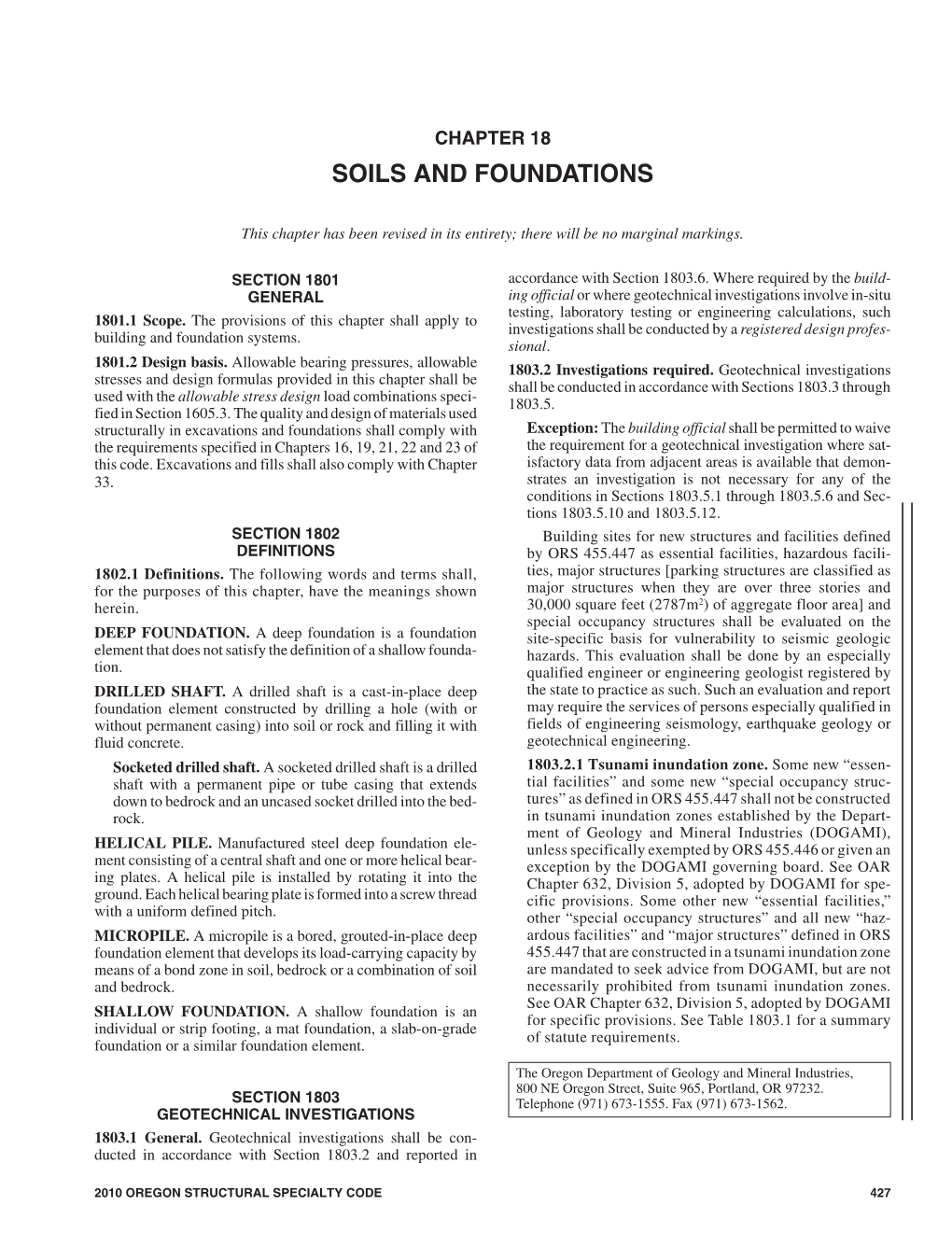 Chapter 18 Soils and Foundations