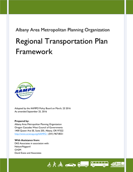 Regional Transportation Plan Framework I ITS System Needs