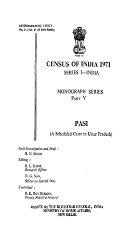 Monograph Series, Pasi, Part V, Series-1