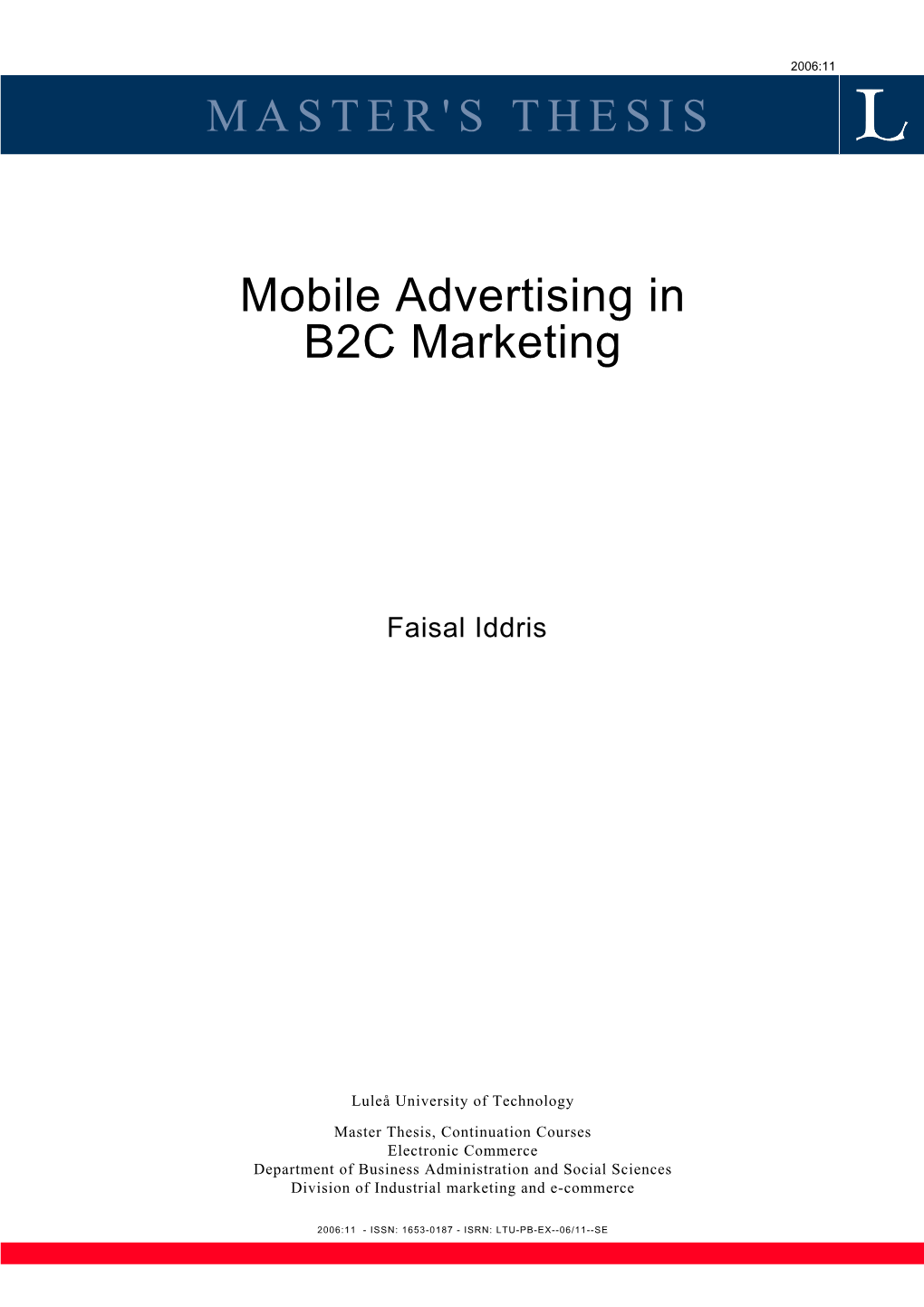 Mobile Advertising in B2C Marketing