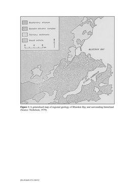 Figure 1 a Generalised Map of Regional Geology of Blueskin Bay and Surrounding Hinterland (Source: Nicholson, 1979)