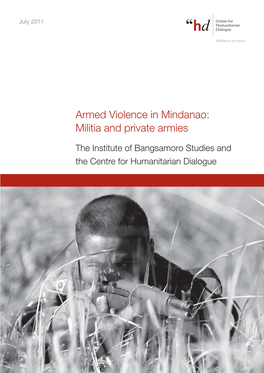 Armed Violence in Mindanao: Militia and Private Armies