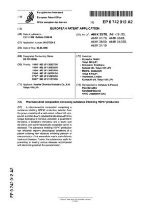 Pharmaceutical Composition Containing Substance Inhibiting HSP47 Production