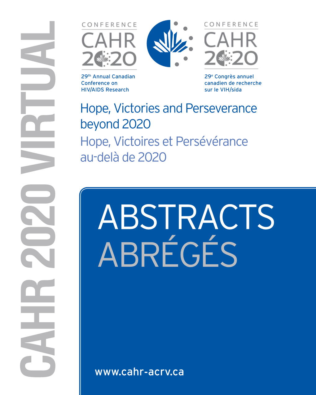 To View the CAHR 2020 Abstract Book