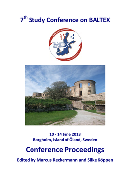 Conference Proceedings Edited by Marcus Reckermann and Silke Köppen