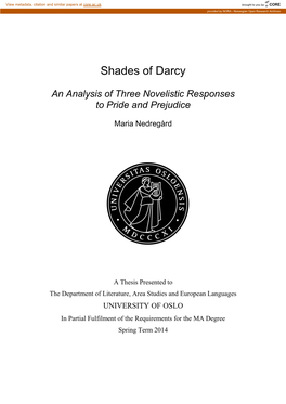 Shades of Darcy