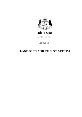 Landlord and Tenant Act 1954