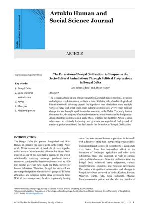 Artuklu Human and Social Science Journal