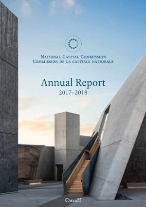 Annual Report 2017–2018 Table of Contents