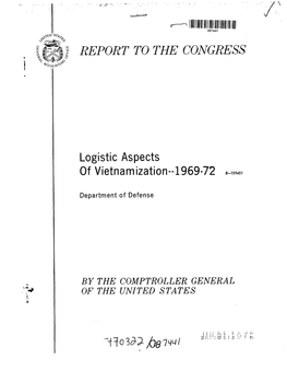 B-159451 Logistic Aspects of Vietnamization