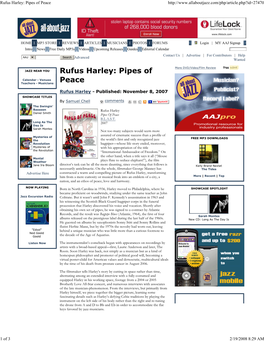 Rufus Harley: Pipes of Peace