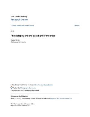 Photography and the Paradigm of the Trace