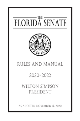 Rules and Manual 2020-2022