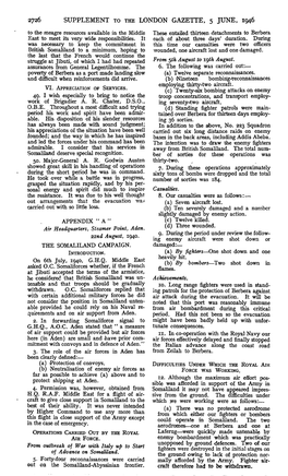 Supplement to the London Gazette, 5 June, 1946