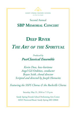 Deep River the Art of the Spiritual