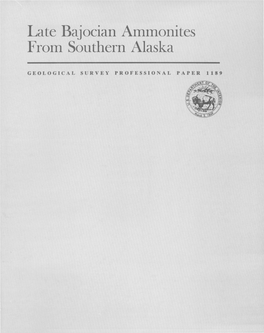 Late Bajocian Ammonites from Southern Alaska
