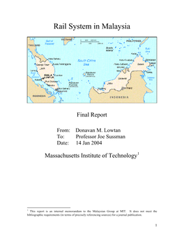 Don 2003 Malaysian Railroad Report V2