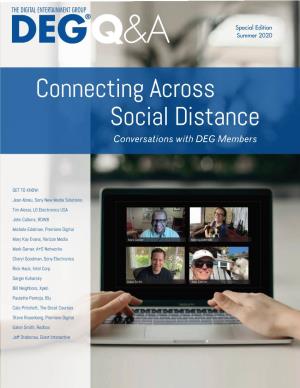 Connecting Across Social Distance Conversations with DEG Members